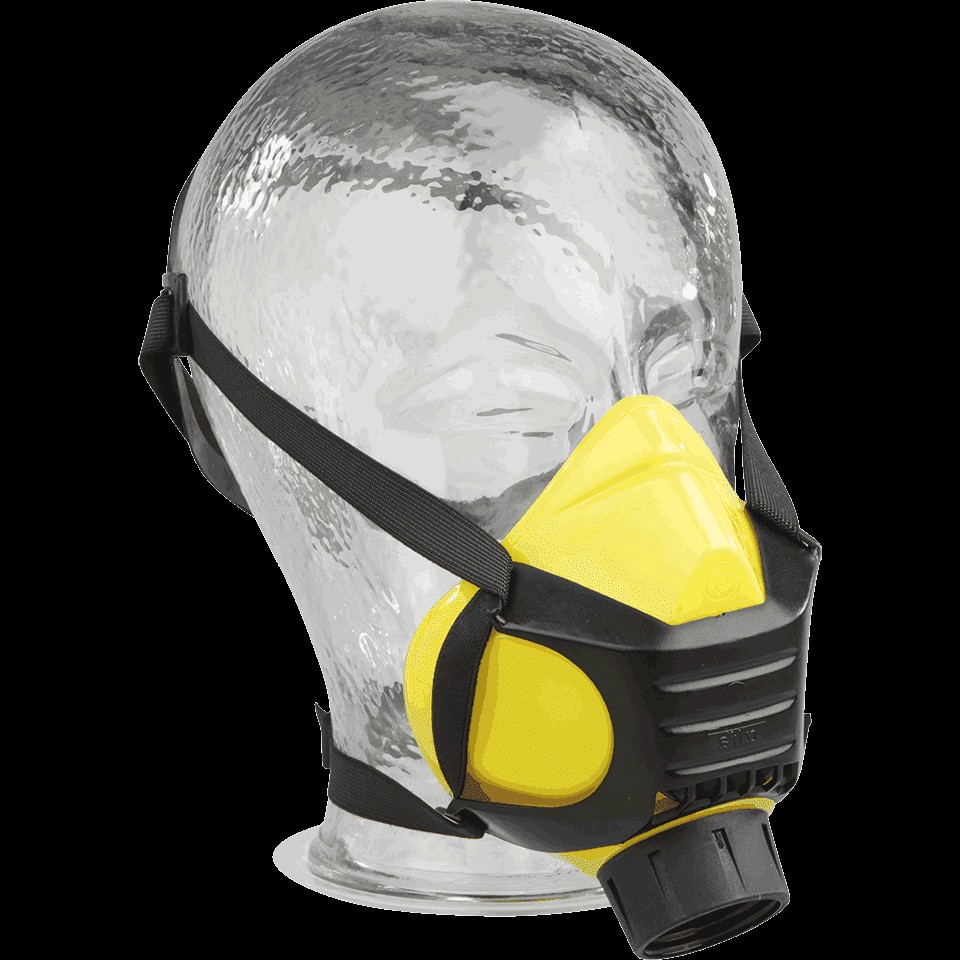 Atemschutz Halbmaske mit Filteranschluß
