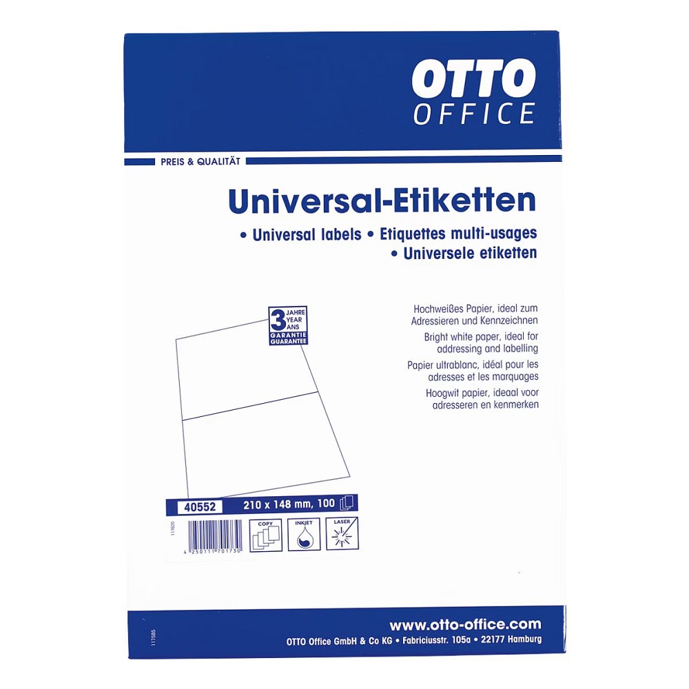 Universaletiketten DIN5