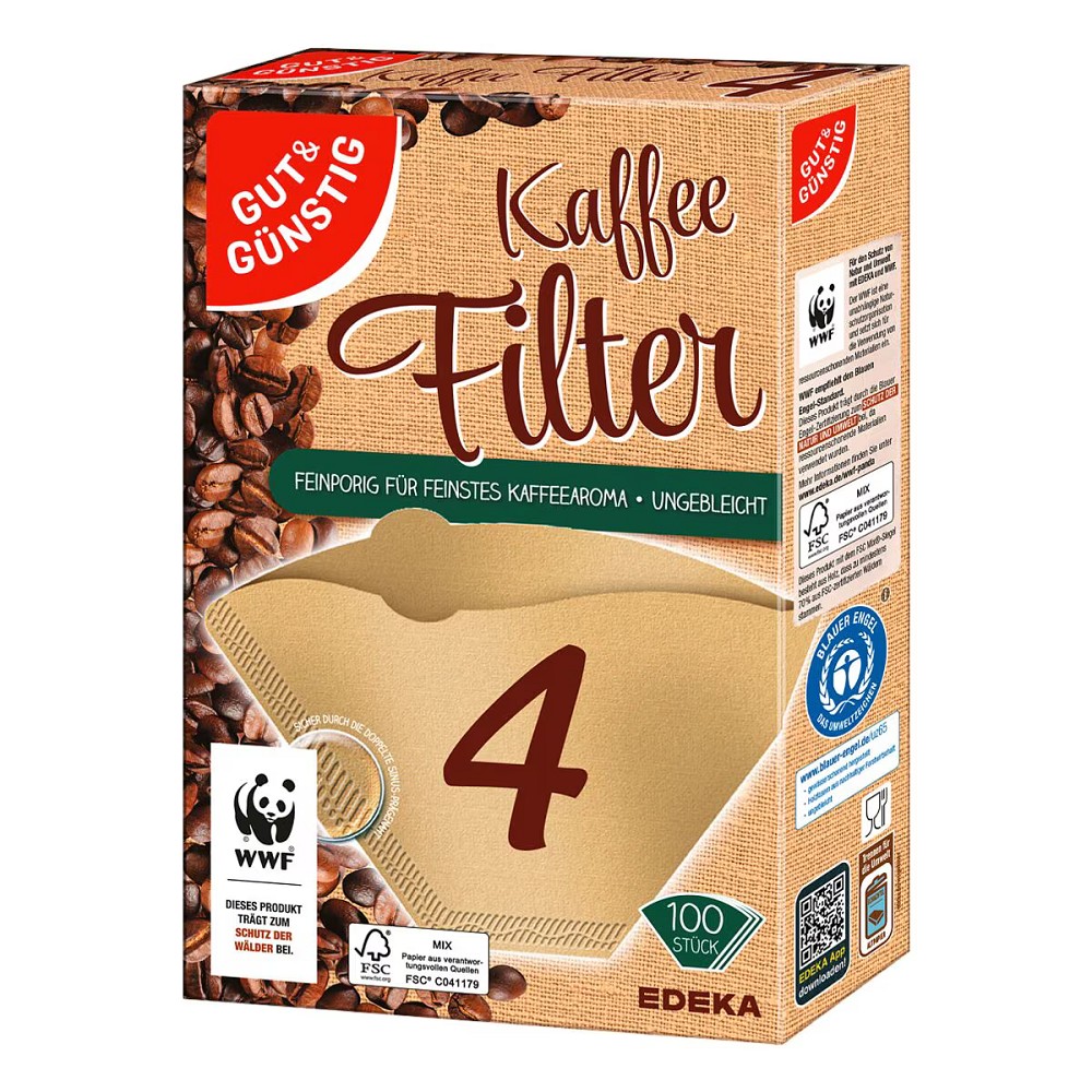 Kaffeefilter Gr. 4 1 Pack.