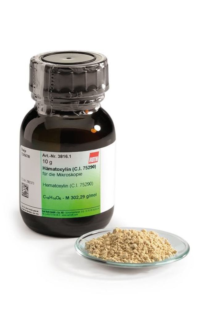 Hämatoxylin (C.I. 75290) 100 g. Glas