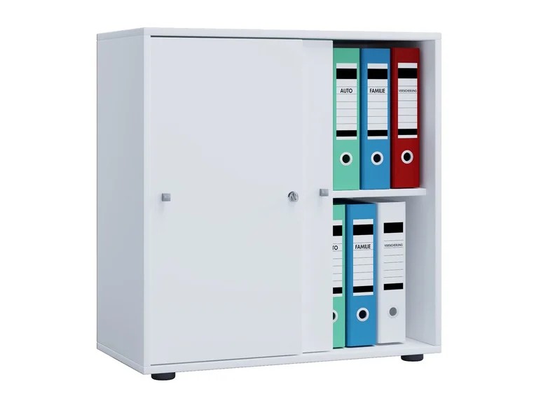 Aktenschrank mit Schiebetüren klein