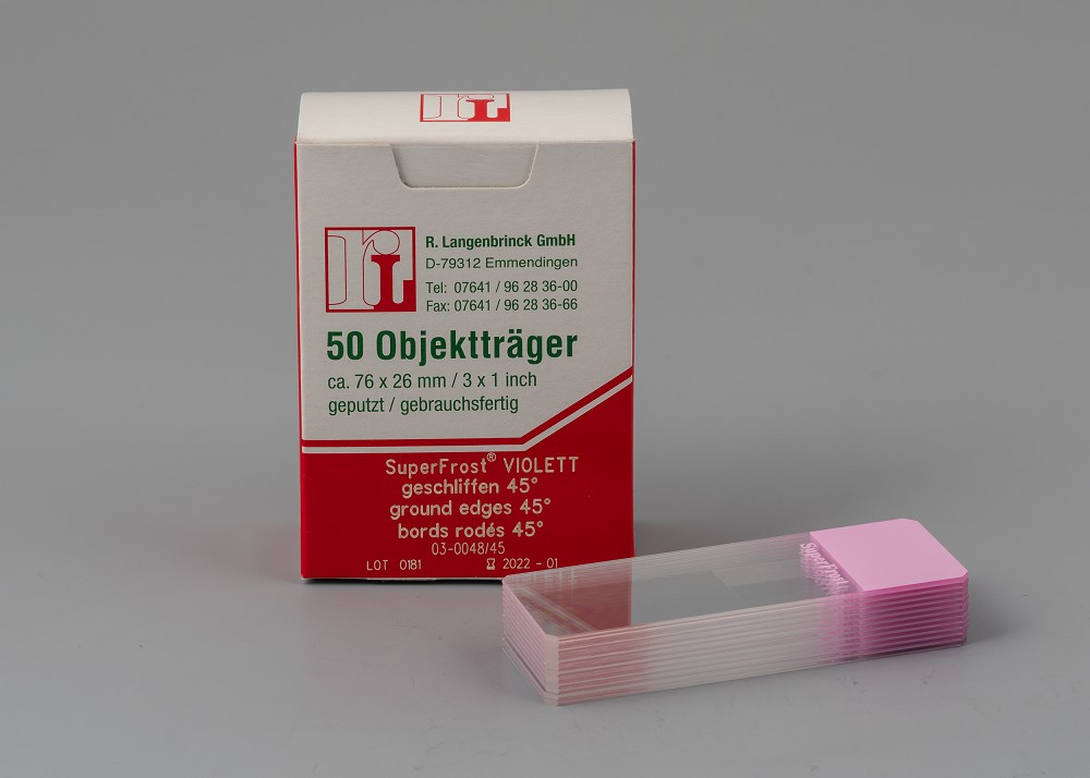 Objektträger Superfrost lila 1 Packung