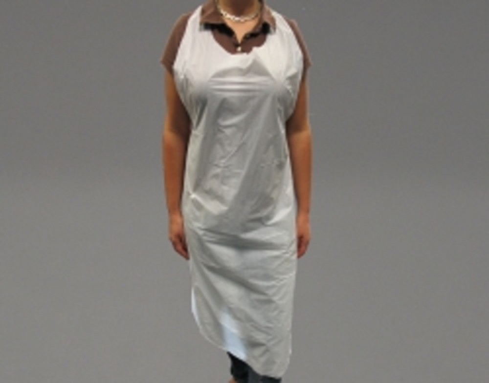 Einmalschürze weiß PE 170cm