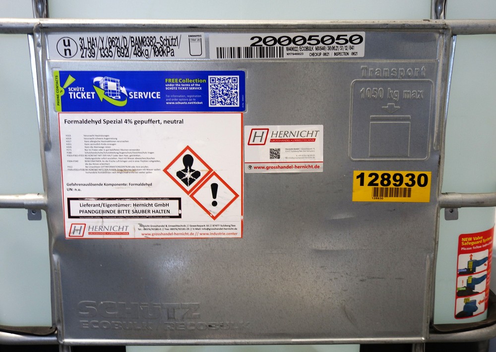 Formalin 4% gepuffert 600l